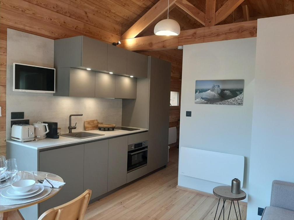 Petit Chalet Neuf Independant 2 Pers "La Cabane De Jean " Briançon Dış mekan fotoğraf