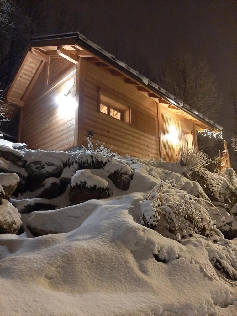 Petit Chalet Neuf Independant 2 Pers "La Cabane De Jean " Briançon Dış mekan fotoğraf